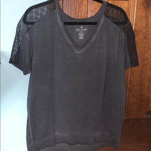 AMERICAN EAGLE- Gray soft and sexy t shirt top